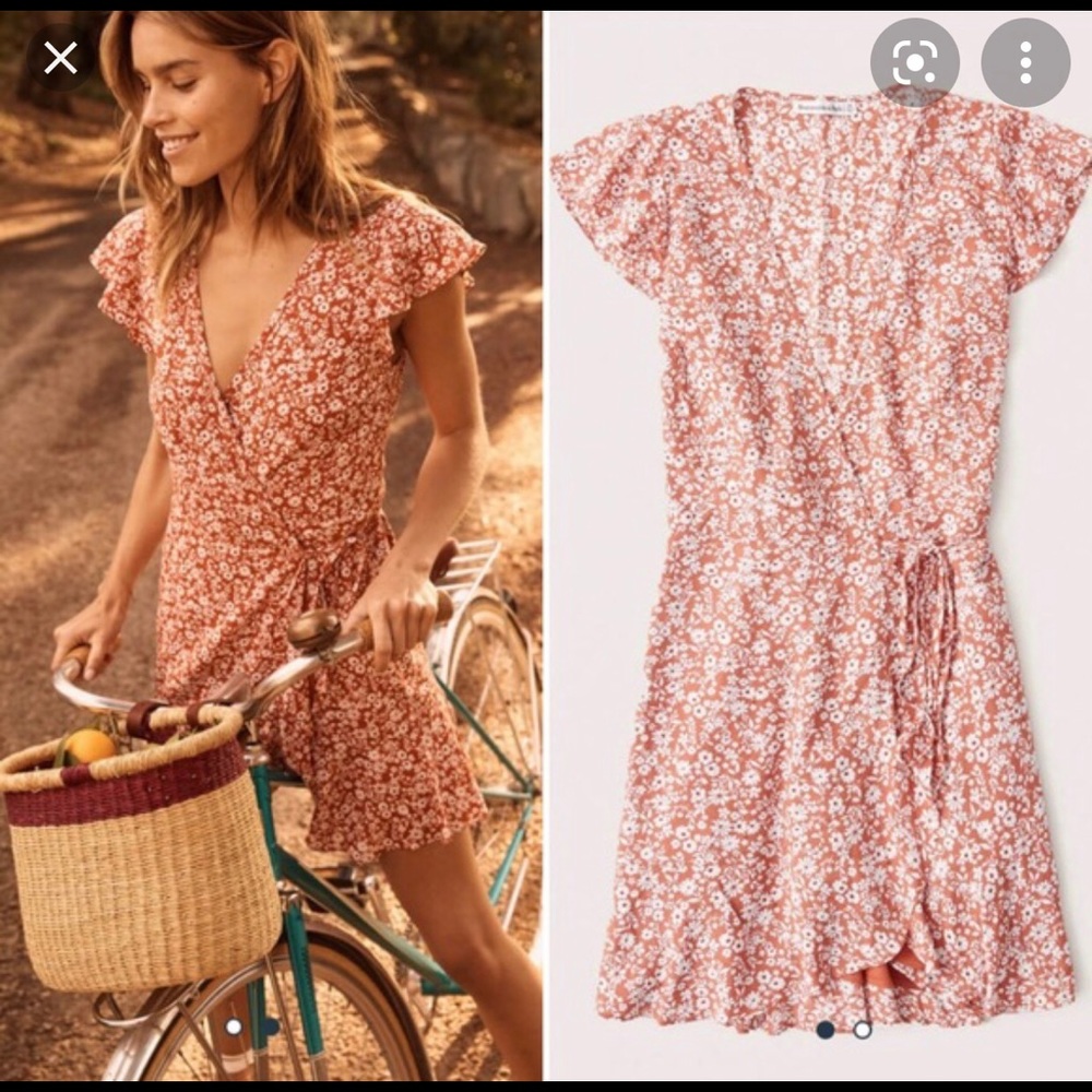 Abercrombie and Fitch Floral Wrap Dress